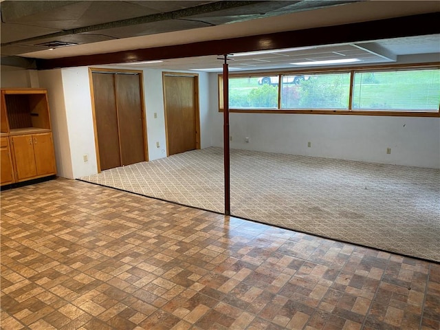 327 Craig St, Manor Twp, PA 16226 - below grade area featuring brick patterned floors