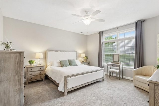 219 Brookside Dr, Cranberry Twp, PA 16066 - bedroom featuring carpet, a ceiling fan, and baseboards