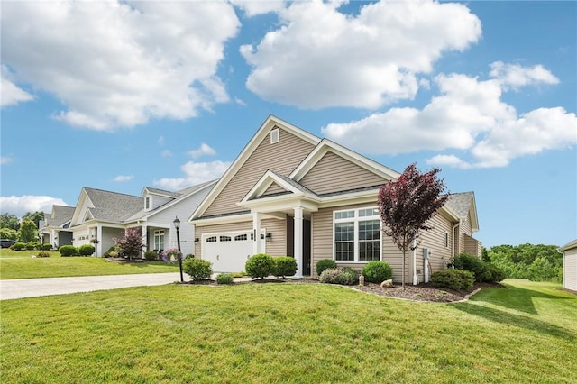 219 Brookside Dr, Cranberry Twp, PA 16066 - view of front facade featuring driveway, a front lawn, and a garage
