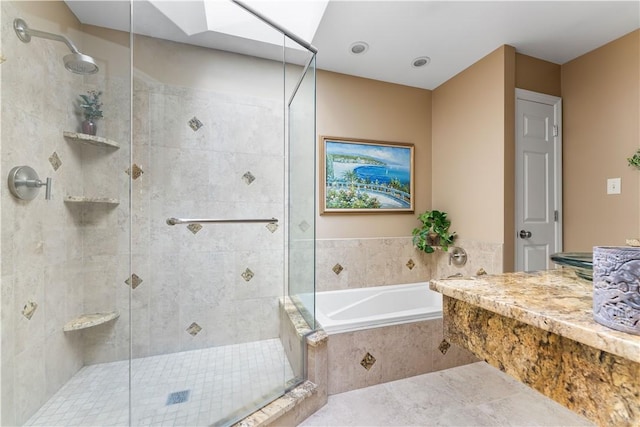 504 Timber Ln, Jefferson Hills, PA 15025 - bathroom featuring a shower stall and a garden tub