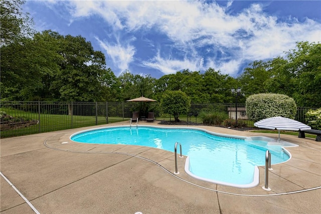 110 Marcur Ln, Center Twp Bea, PA 15061 - view of swimming pool with view of wooded area and a patio area