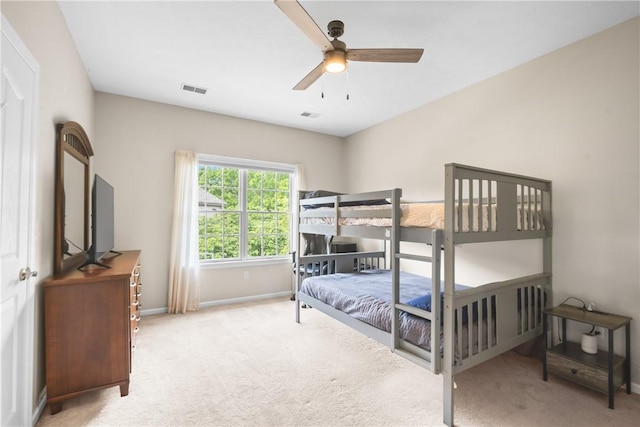 110 Marcur Ln, Center Twp Bea, PA 15061 - carpeted bedroom featuring baseboards and a ceiling fan