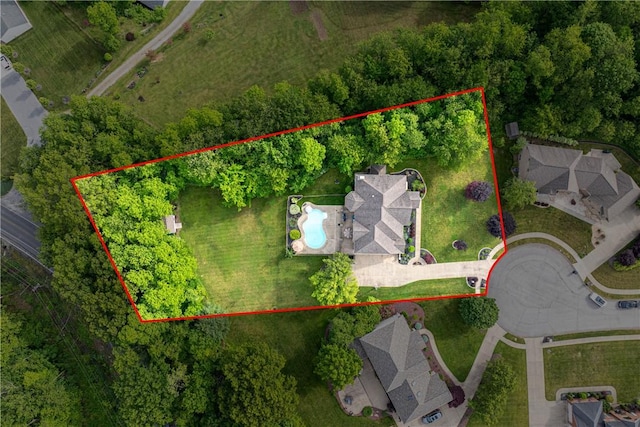 110 Marcur Ln, Center Twp Bea, PA 15061 - aerial view of property's location featuring property boundaries highlighted