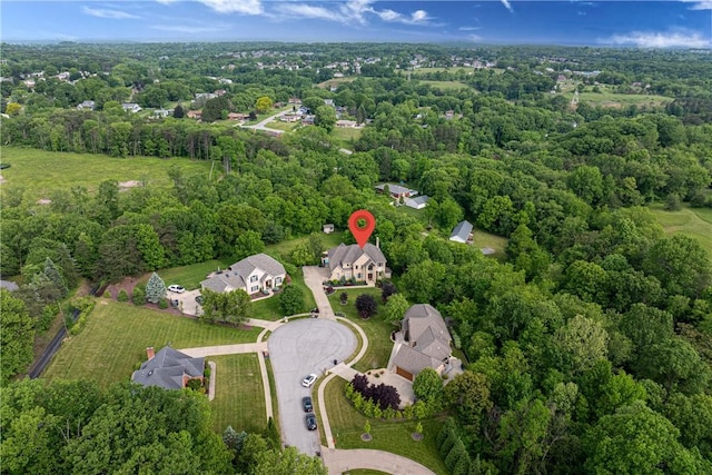 110 Marcur Ln, Center Twp Bea, PA 15061 - aerial view of property and surrounding area featuring a forest