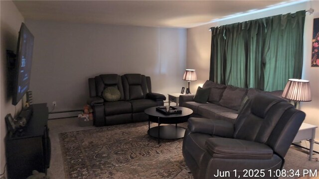 175 Sherman Ave, Waynsbrg/Frankln Twp, PA 15370 - carpeted living area with baseboard heating