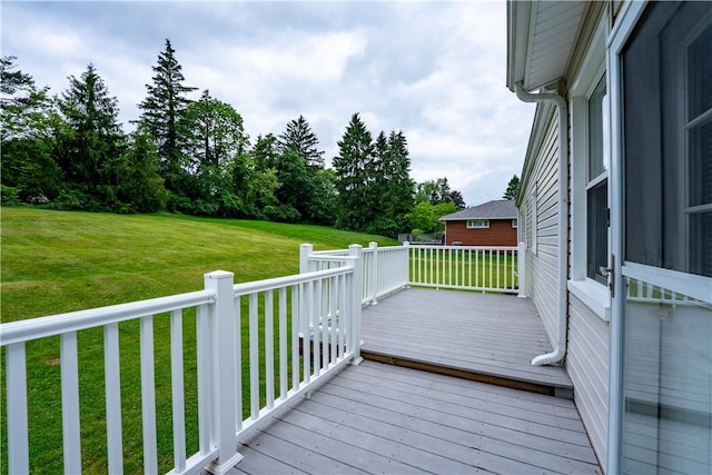 207 Mccartney Dr, Moon/Crescent Twp, PA 15108 - wooden deck with a lawn