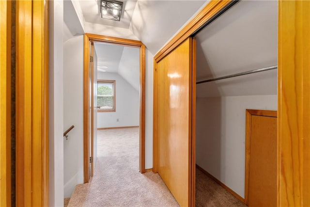 207 Mccartney Dr, Moon/Crescent Twp, PA 15108 - hall with lofted ceiling and light carpet