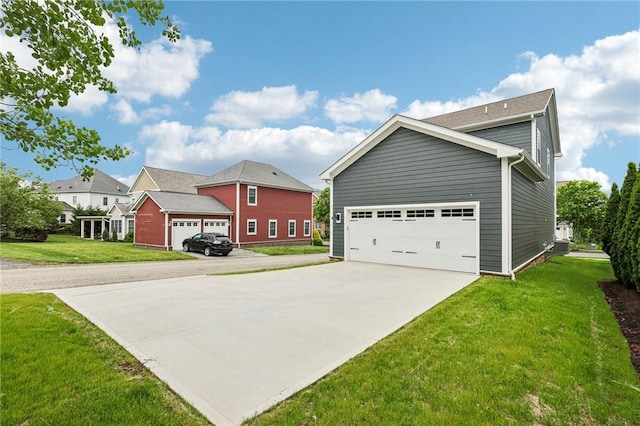 1213 Newbury Highland, South Fayette, PA 15017 - view of front of house featuring concrete driveway and a front lawn