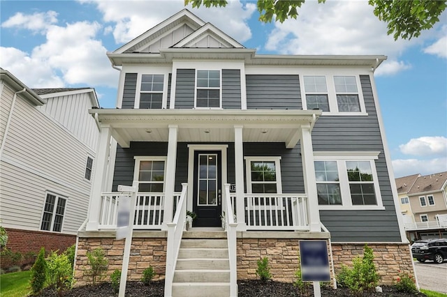 1213 Newbury Highland, South Fayette, PA 15017 - craftsman inspired home featuring covered porch and board and batten siding