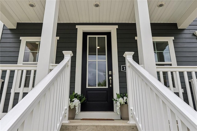 1213 Newbury Highland, South Fayette, PA 15017 - doorway to property featuring a porch