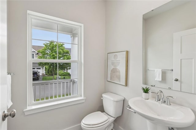 1213 Newbury Highland, South Fayette, PA 15017 - half bath with a sink, toilet, and baseboards
