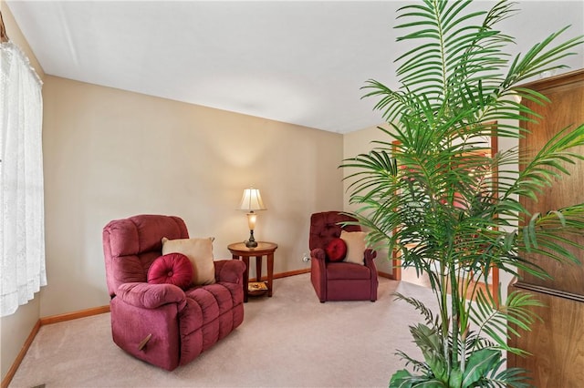 115 Lawrence Dr, Brighton Twp, PA 15009 - sitting room featuring carpet and baseboards