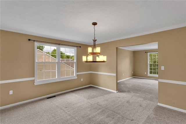929 White Water, Adams Twp, PA 16046 - carpeted empty room with baseboards and ornamental molding