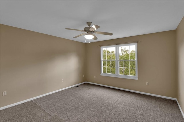 929 White Water, Adams Twp, PA 16046 - empty room featuring baseboards, carpet, and ceiling fan