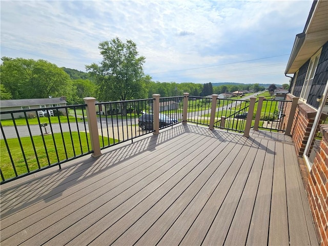 261 Lacock St, Canton Twp, PA 15301 - wooden deck with a lawn