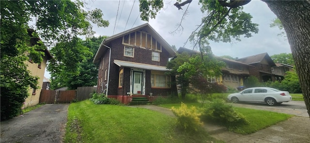 17 Shenango Blvd, Farrell, PA 16121 - view of front of house with brick siding and driveway