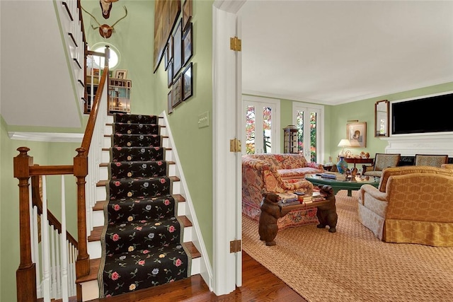 222 Schenley Rd, Squirrel Hill, PA 15217 - stairway with wood finished floors