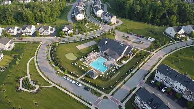 155 Bucktail Dr, Cranberry Twp, PA 16066 - aerial view of property's location featuring a pool area