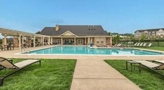155 Bucktail Dr, Cranberry Twp, PA 16066 - community pool with a patio area