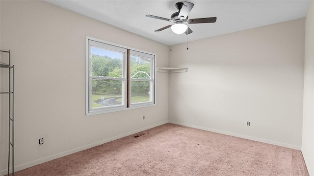 40 Meanor St, Findlay Twp, PA 15126 - carpeted spare room featuring baseboards and ceiling fan