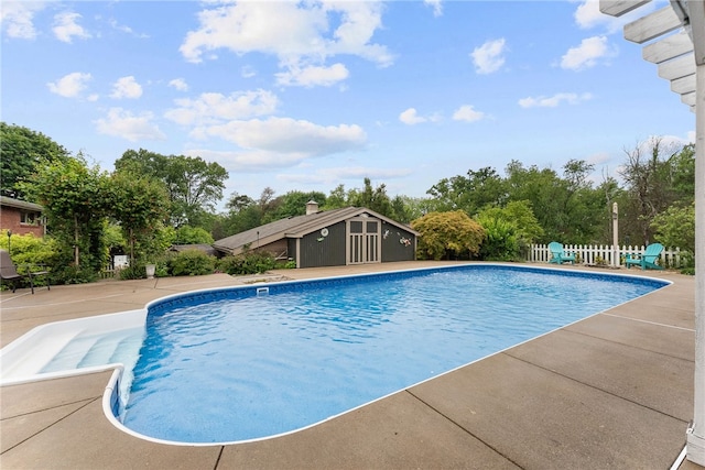 221 Moody Rd, Imperial, PA 15126 - outdoor pool with view of scattered trees, a patio, and an outdoor structure