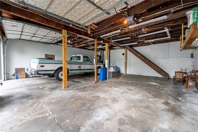 221 Moody Rd, Imperial, PA 15126 - garage featuring concrete block wall