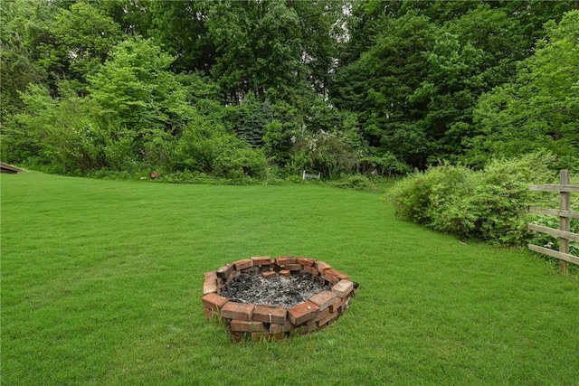 1369 Old Pulaski Rd, Neshannock Twp, PA 16105 - view of yard with a fire pit