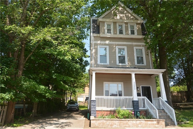 3640 Massachusetts Ave, Brighton Heights, PA 15212 - view of front of house featuring covered porch