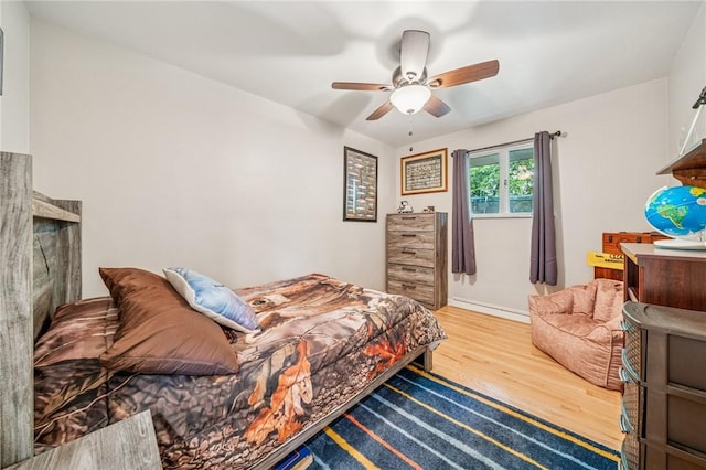 124 Hilton Rd, Unity Twp, PA 15601 - bedroom with wood finished floors and ceiling fan