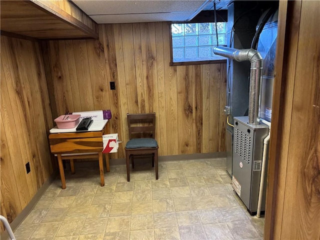 2122 Elizabeth Ct, Export, PA 15632 - living area featuring wooden walls