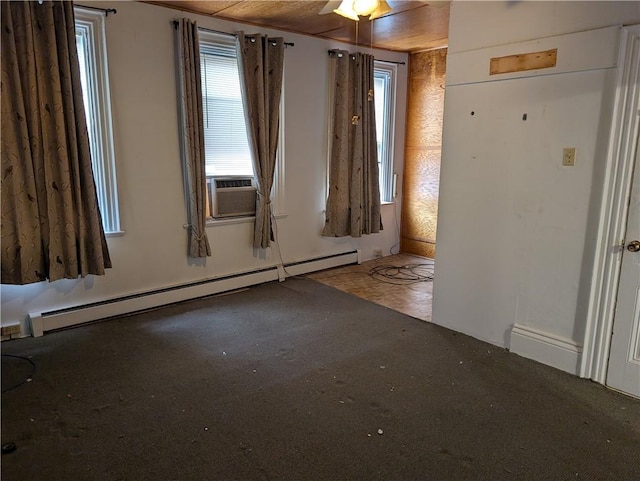 1321-1323 Bingham St, South Side, PA 15203 - spare room with a baseboard heating unit and cooling unit