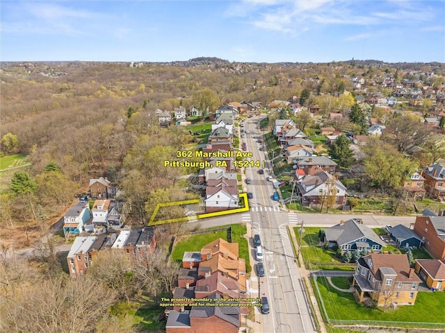 362 Marshall Ave, Observatory Hill, PA 15214 - aerial perspective of suburban area