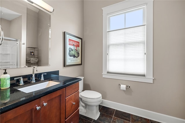 1575 Parkview Blvd, Squirrel Hill, PA 15217 - full bath with vanity, baseboards, toilet, and a shower