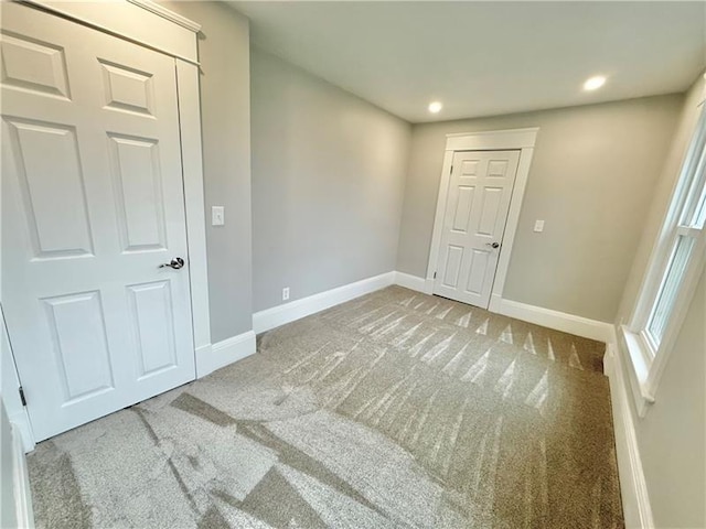 407 E Hillcrest Ave, New Castle/2Nd, PA 16105 - carpeted spare room featuring baseboards and recessed lighting