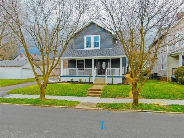 407 E Hillcrest Ave, New Castle/2Nd, PA 16105 - view of front of house with covered porch and a front lawn