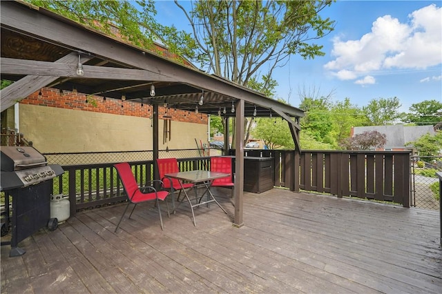 105 Canaveral Dr, Penn Hills, PA 15235 - wooden deck with grilling area