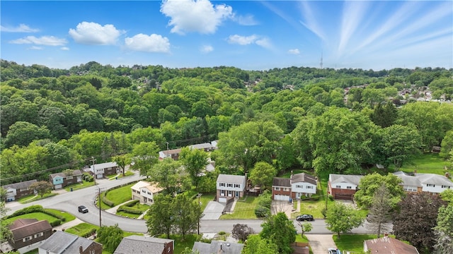 105 Canaveral Dr, Penn Hills, PA 15235 - aerial perspective of suburban area featuring a forest
