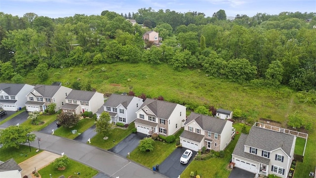 224 Long Ridge Dr, Kennedy Twp, PA 15108 - aerial perspective of suburban area featuring a forest