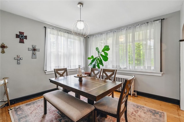 8243 High St, Mccandless, PA 15237 - dining room with baseboards and light wood-style flooring