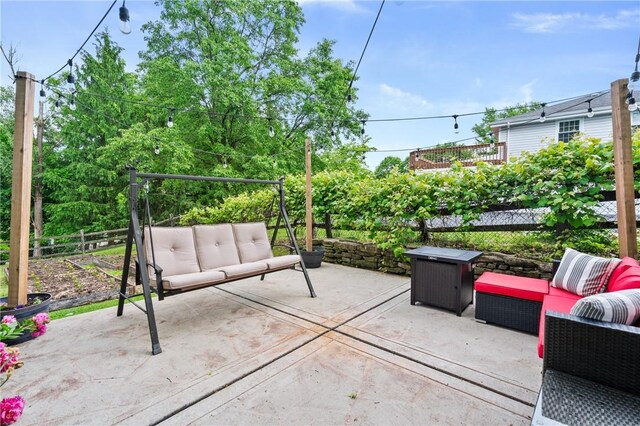 8243 High St, Mccandless, PA 15237 - view of patio / terrace with an outdoor hangout area