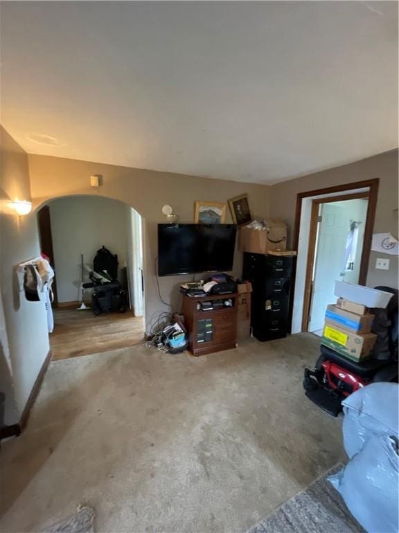 1001 Wible Run Rd, Shaler, PA 15209 - living area with arched walkways