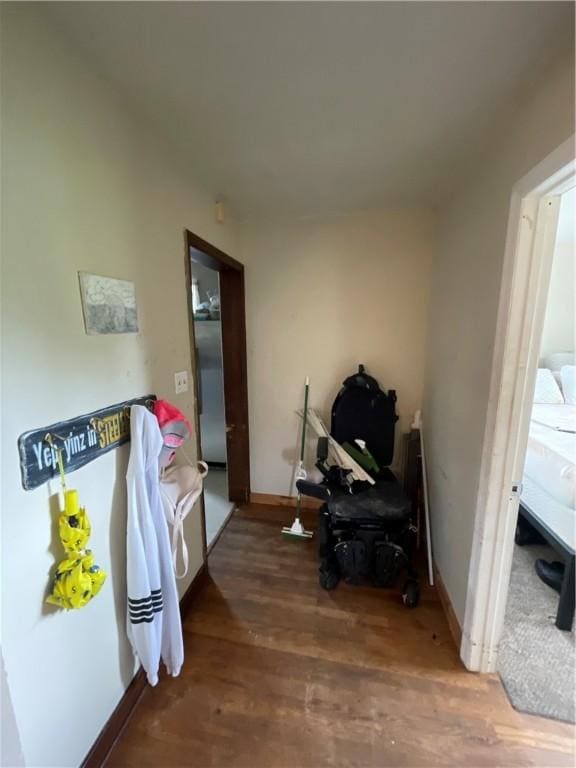 1001 Wible Run Rd, Shaler, PA 15209 - sitting room with wood finished floors and baseboards