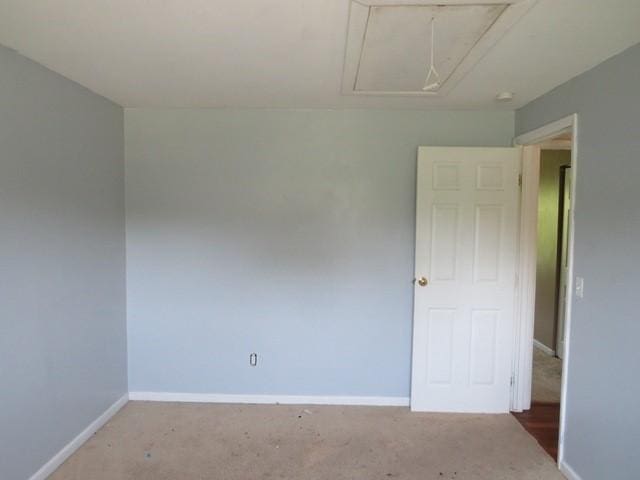 903 Fox Run Cir, Cranberry Twp, PA 16066 - carpeted empty room with attic access and baseboards