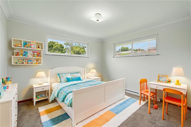10539 Roseway Blvd, North Huntingdon, PA 15642 - carpeted bedroom featuring crown molding and baseboards