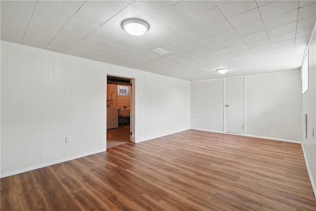 10539 Roseway Blvd, North Huntingdon, PA 15642 - spare room with wood finished floors, ornamental molding, and baseboards