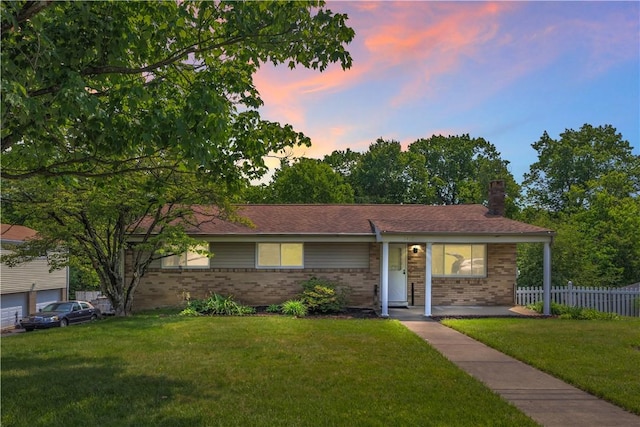 3410 E Stag Dr, West Deer, PA 15044 - view of front of property featuring brick siding and a chimney