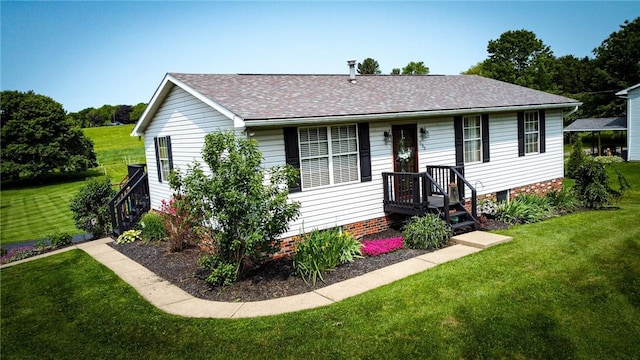 535 Bonniebrook Rd, Summit Twp But, PA 16002 - view of front of home featuring a front lawn and roof with shingles