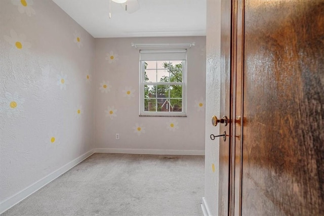 142 Slater Dr, Pleasant Hills, PA 15236 - empty room featuring carpet, baseboards, and a ceiling fan