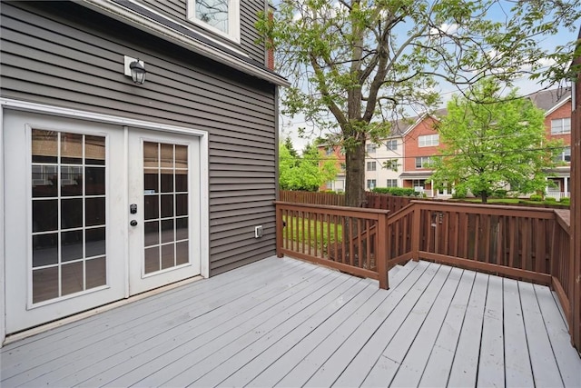 5822 Rippey St, East Liberty, PA 15206 - deck featuring french doors