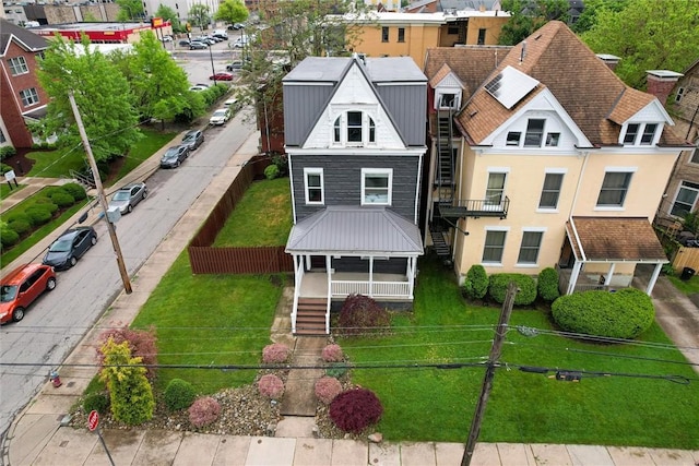 5822 Rippey St, East Liberty, PA 15206 - aerial view of property and surrounding area